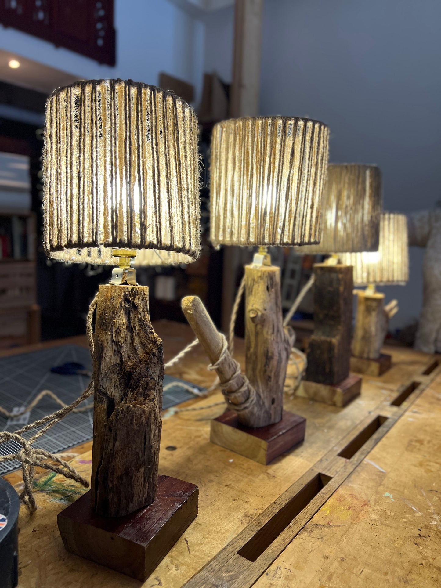 Driftwood Lamp Making