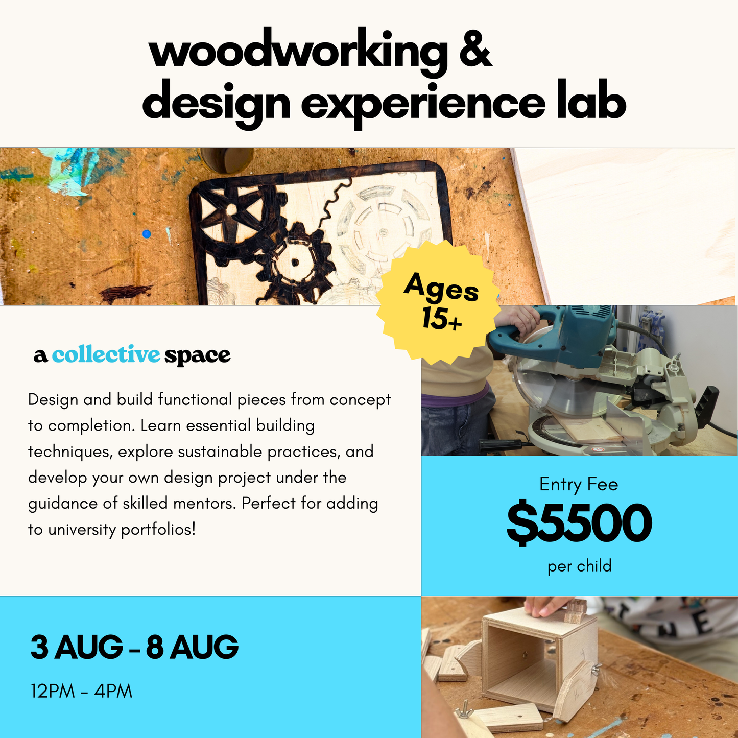 Woodworking & design experience lab